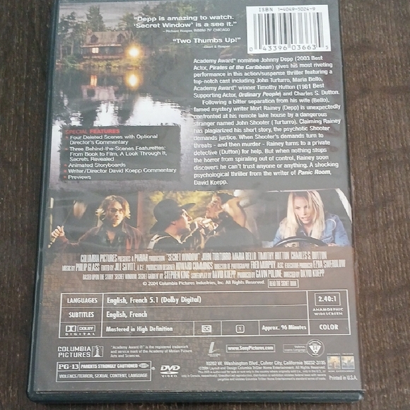 Secret Window DVD - Picture 2 of 2